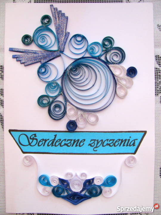 KARTKI IMIENINOWE RĘCZNIE ROBIONE METODĄ