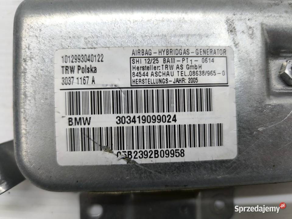 PODUSZKA DRZWI LEWY PRZÓD BMW X3 E83