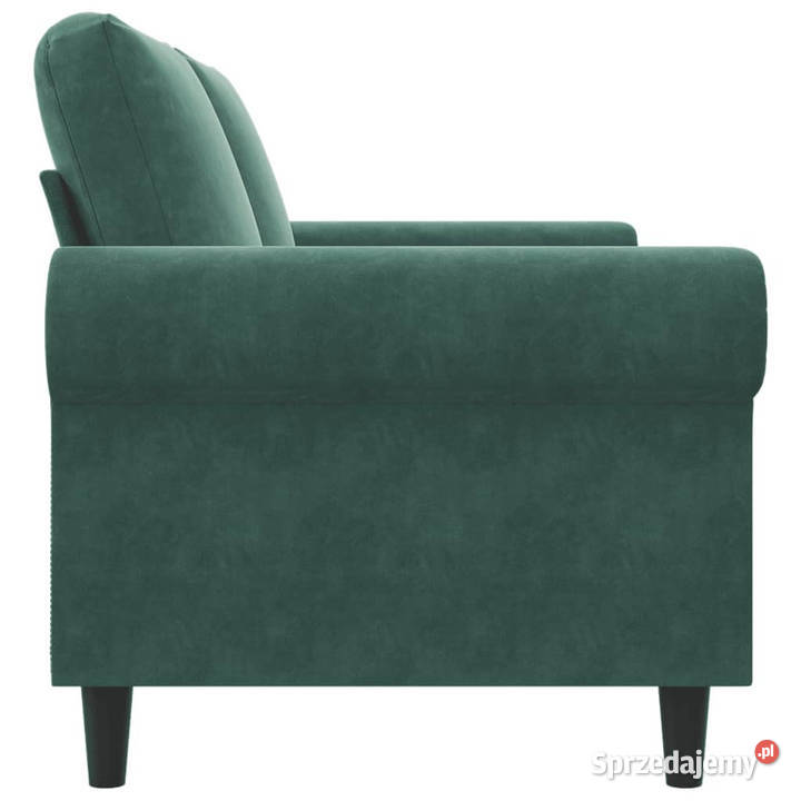Sofa 2osobowa ciemnozielona 140 tapicerowana mazowieckie Warszawa sprzedam