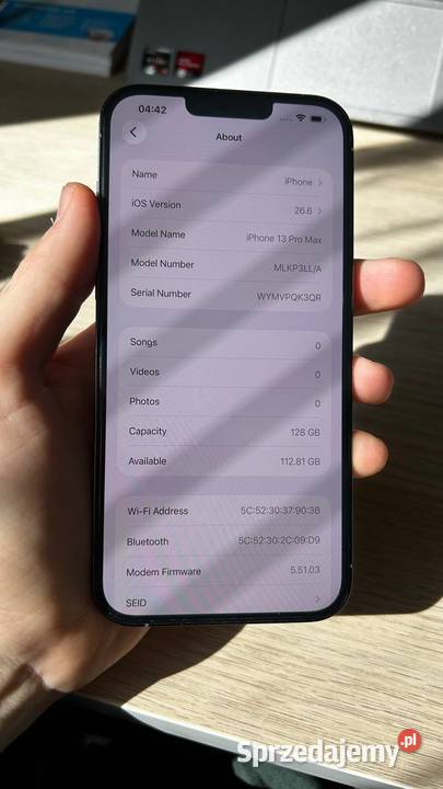 iPhone 13 Pro 128 GB Sierra Blue 1400 Apple / iPhone Wrocław sprzedam