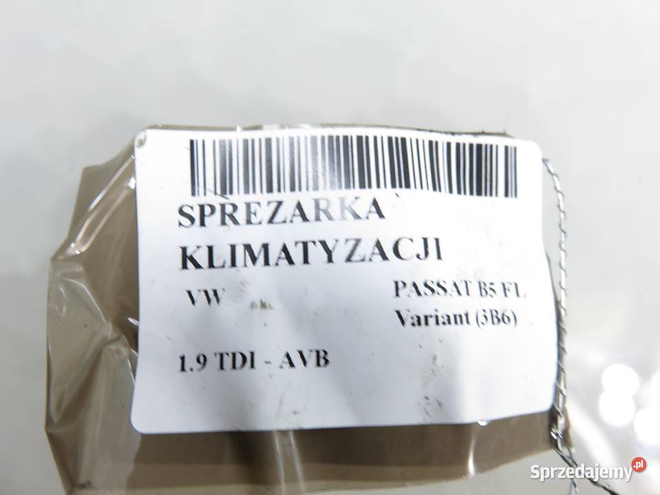 KOMPRESOR KLIMATYZACJI VW PASSAT B5 19 TDI