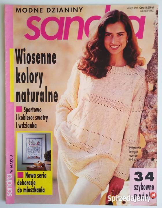 Modne Dzianiny Sandra 31992 Rok wydania 1992 Gdańsk