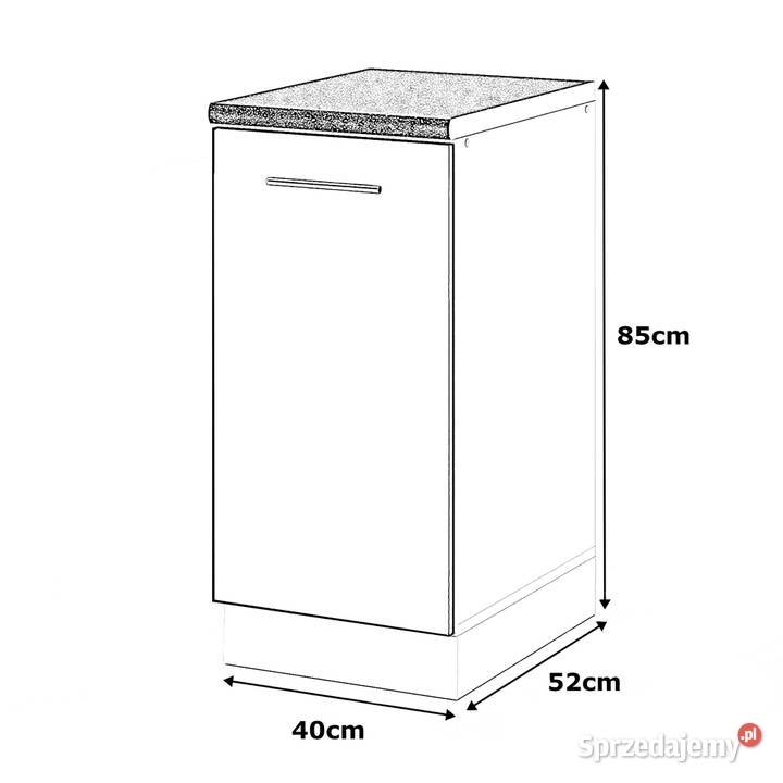 Szafka Kuchenna Stojąca Z Blatem Szafka Cargo 40 52cm Elbląg