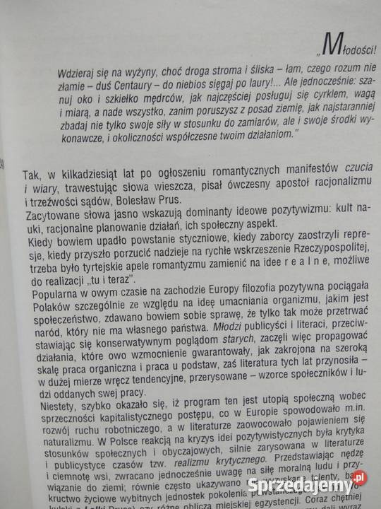 Literacka baza danych pozytywizm outlet używane