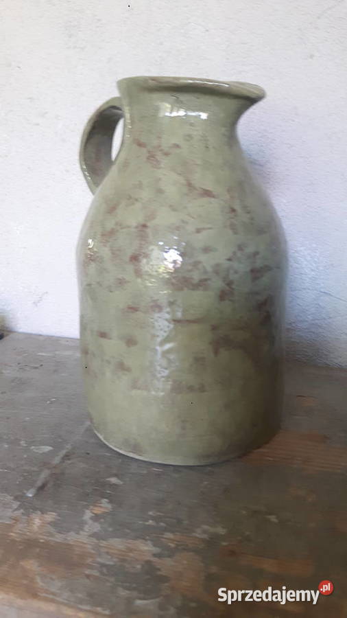 Butelka ceramiczna ręcznie wykonana Rękodzieło Antyki, Sztuka, Kolekcje