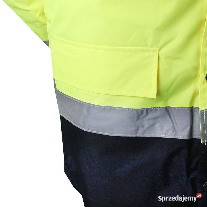 KURTKA FLUORESCENCYJNA OCIEPL XXL URAN ŻÓŁTA Kurtki i płaszcze