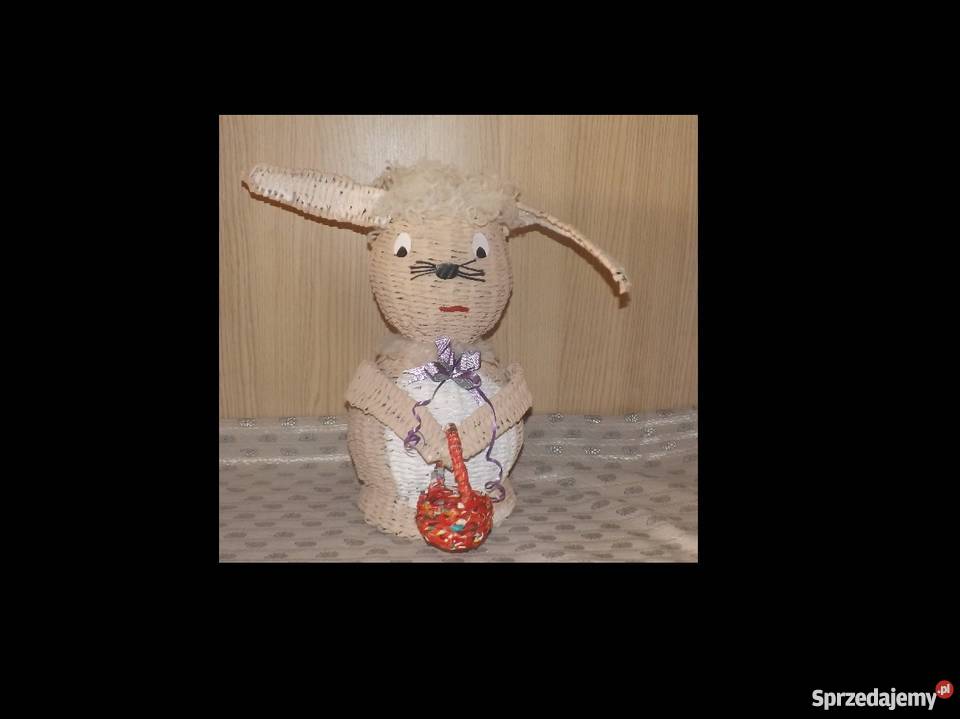 Koszyk zając wiklina papierowa lubelskie Lublin