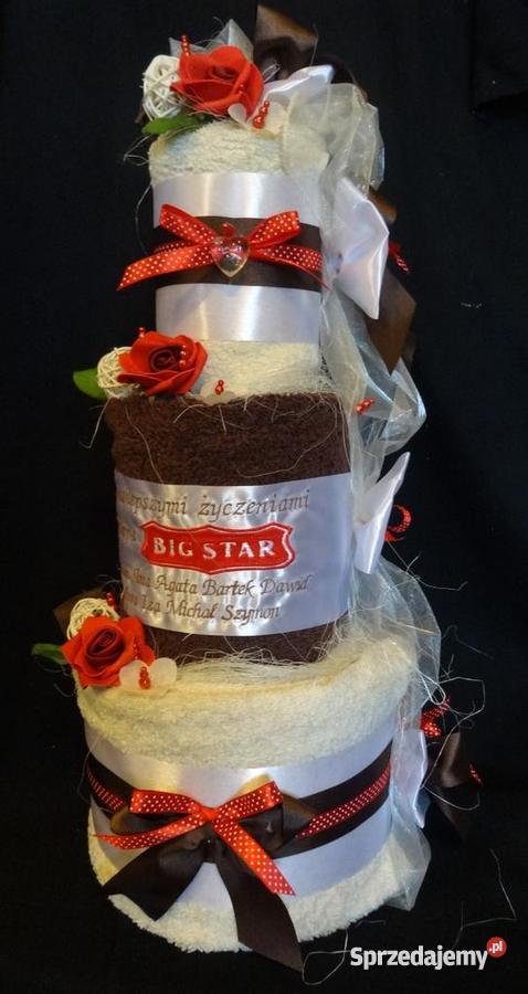 TORT z Ręczników Haft komputerowy Ręcznik z haft