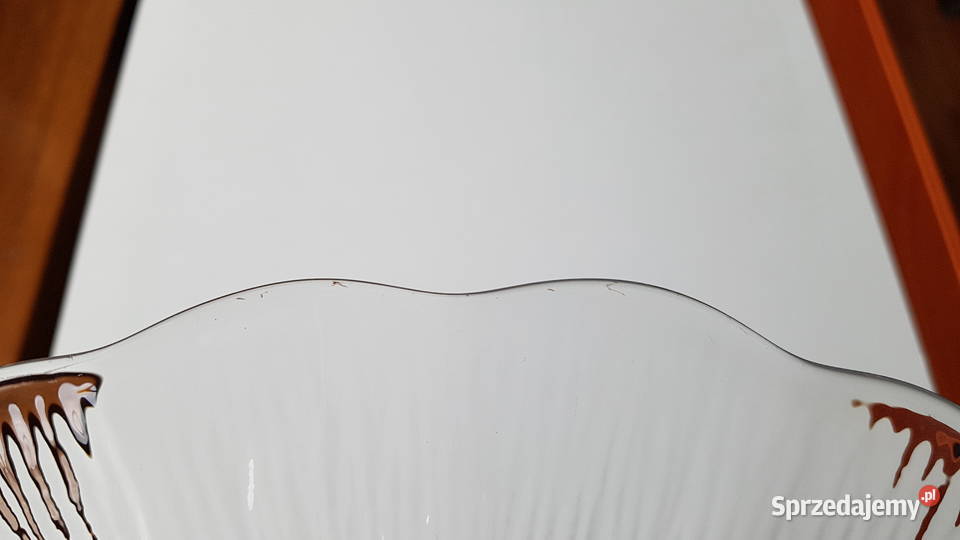 Tortownica Cora Ząbkowice szkło PRL Porcelana i szkło Dąbrowa Górnicza