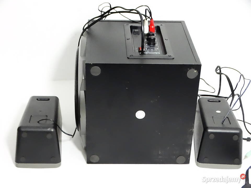 Potężny zestaw głośników Subwoofer dwie Regulacja dźwięku na przewodzie Biłgoraj