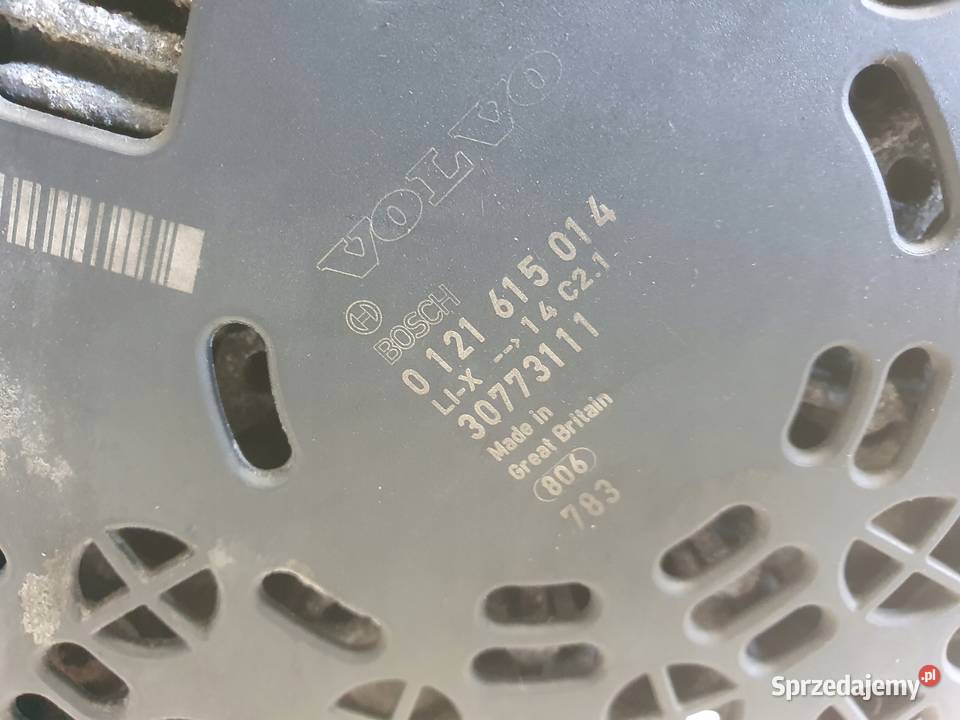 ALTERNATOR Volvo S40 II V50 24 D5 0121615014 osobowe Chełm