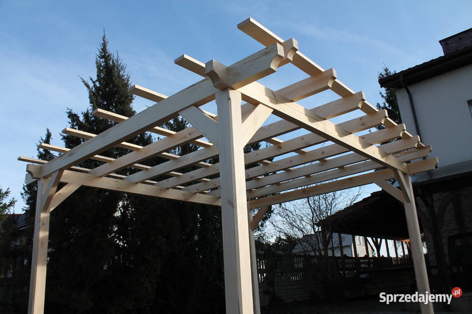 Pergola 330 x 360 Wiata Altana Zadaszenie drewno Łuków