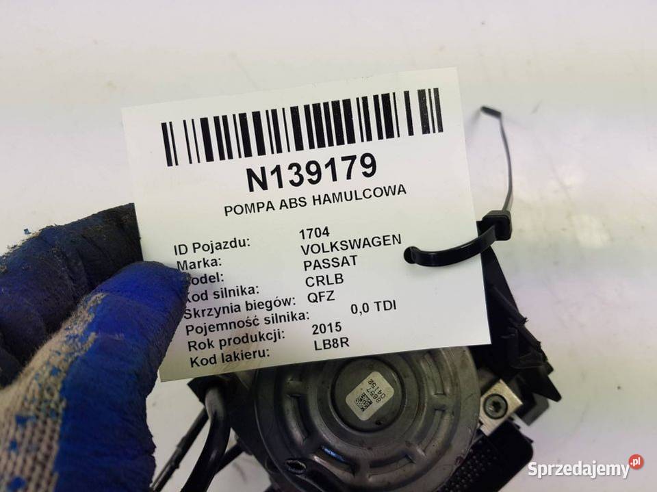 POMPA ABS HAMULCOWA 3Q0907379Q PASSAT B8 osobowe Lipno