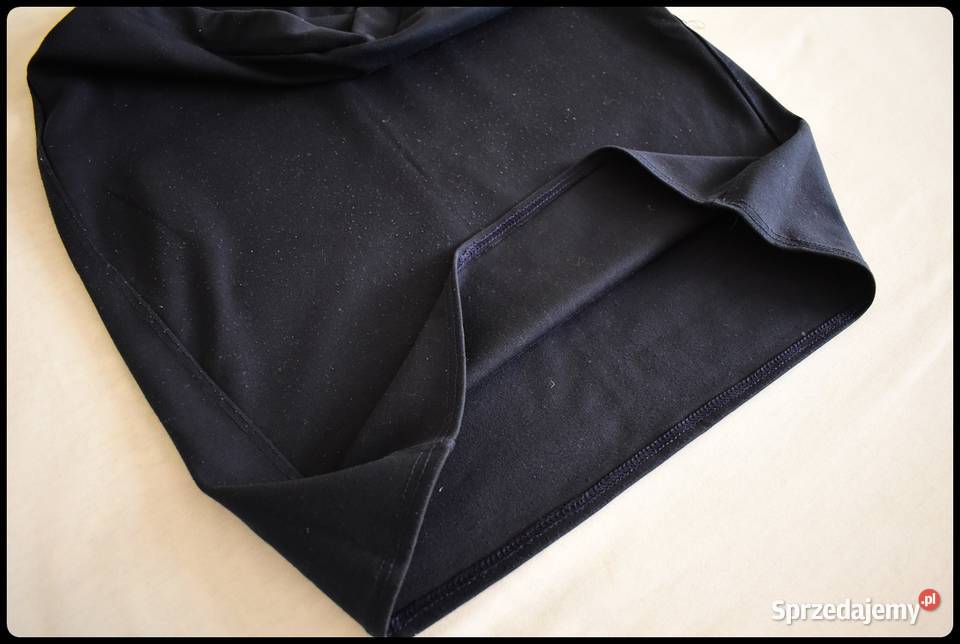 Granatowa spódnica ołówkowa na gumce rozmiar 38 Płock