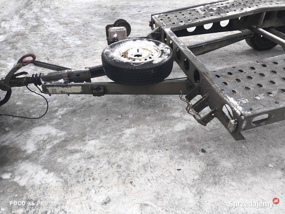 Przyczepa laweta zarejestrowana Wiola 2t dmc pomorskie Rytel sprzedam