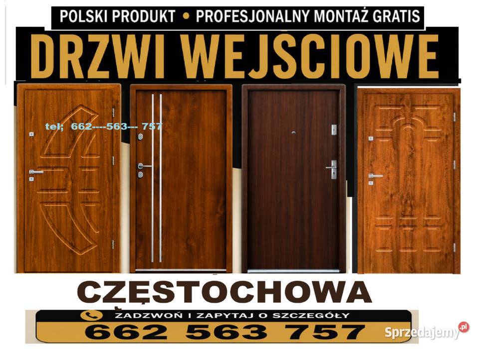 Drzwi z montażem zewnętrzne polskie