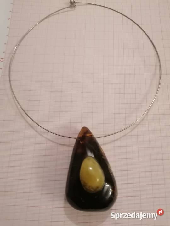 Wisior Bursztyn obroża naszyjnik Białystok