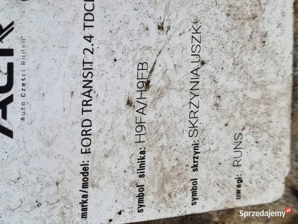 Ford Transit MK7 24 TDCI SKRZYNIA BIEGÓW manual Rudka