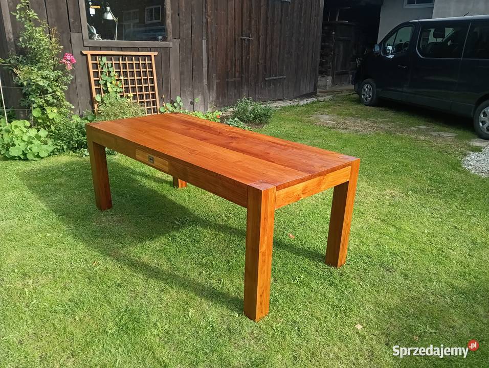 Stół z litego drewna dębowego 200x90x77 77cm Krościenko nad Dunajcem