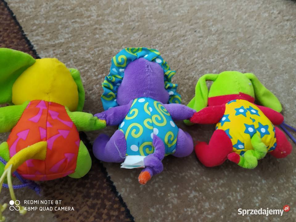 zawieszka maskotki grzechotki na wózek fotelik Poznań