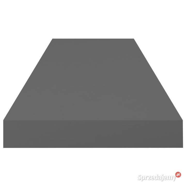 Półki ścienne 4 wysoki połysk szare 80x235x38 Warszawa