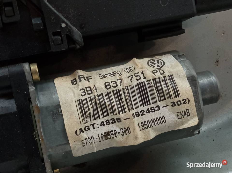 MECHANIZM SZYBY LEWY PRZÓD 3B4837751 VW osobowe sprzedam