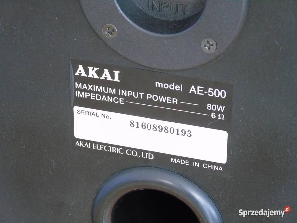 Kolumny Akai AE500 sprawne i ładne 2x 80 wat Jasło
