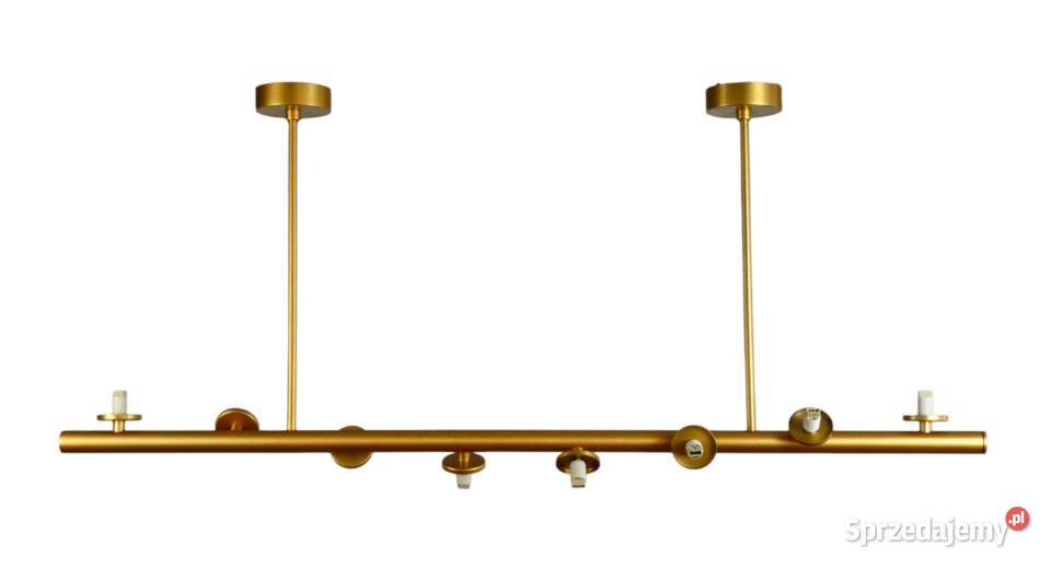 Modernistyczna złota lampa wisząca GLYGEN