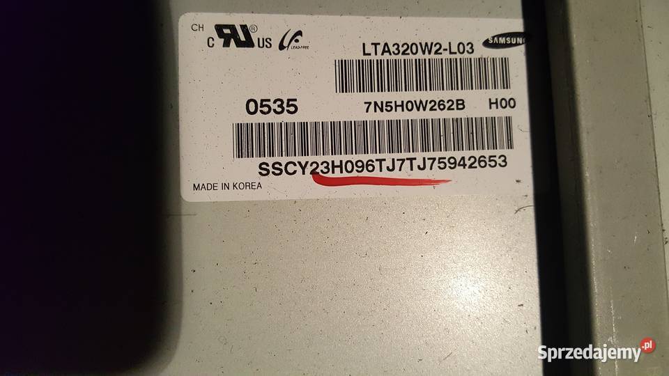 Sprzedam TCon 320W2C4LV1 do Samsunga LE32R51B sprzedam
