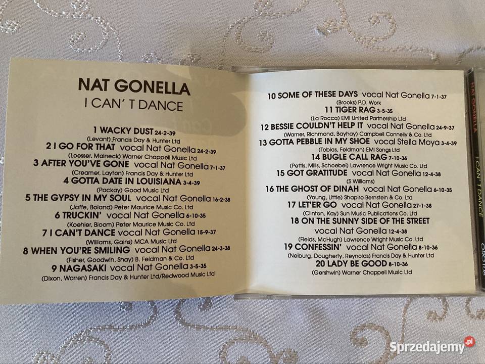 Płyta Cd Album Nat Gonella I Cant Dance Jazz jazz śląskie Czerwionka-Leszczyny