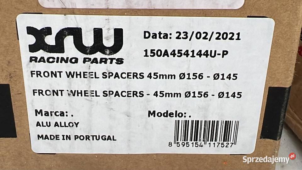 Dystanse Polaris 4x156 45mm Tarnobrzeg