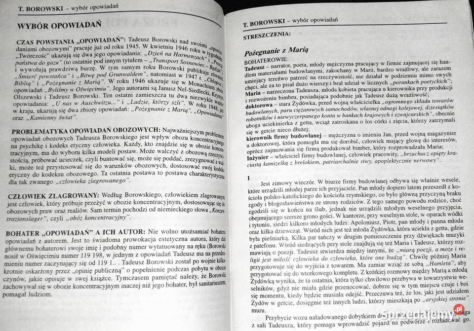 Ściąga 6a Polska literatura współczesna do 1956 Chełm sprzedam