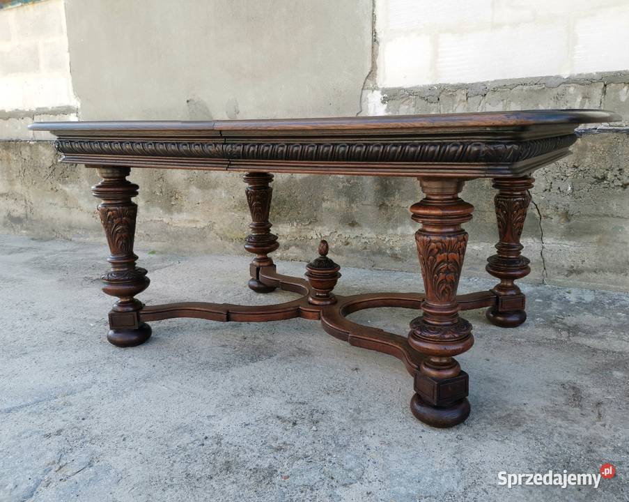 Stół jadalniany rozkładany 35m6m dębowy Wałbrzych