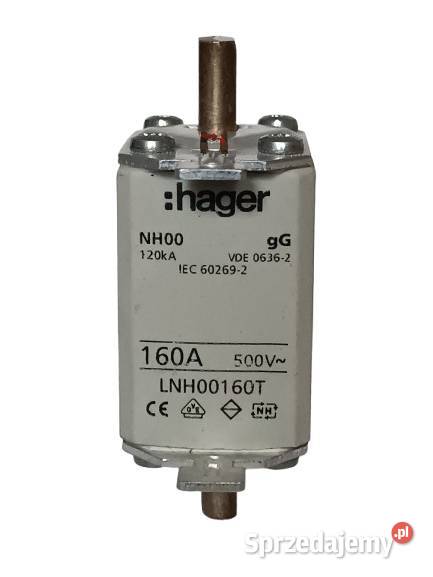 BEZPIECZNIK MOCY ZWŁOCZNY NH00 160A LNH00160T Pozostałe podkarpackie