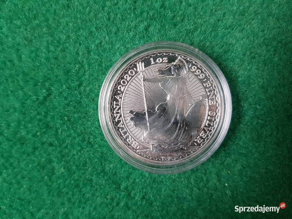 Britannia 2020 1 uncja Próba 999 Srebrna Moneta pomorskie Gdynia