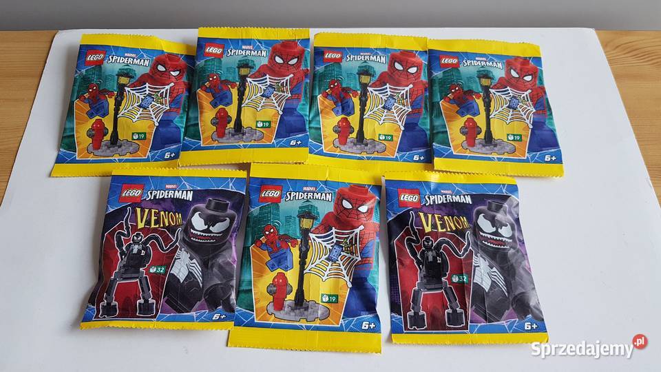 LEGO Figurki Spiderman i Venom saszetki Marvel Dąbrowa Górnicza sprzedam