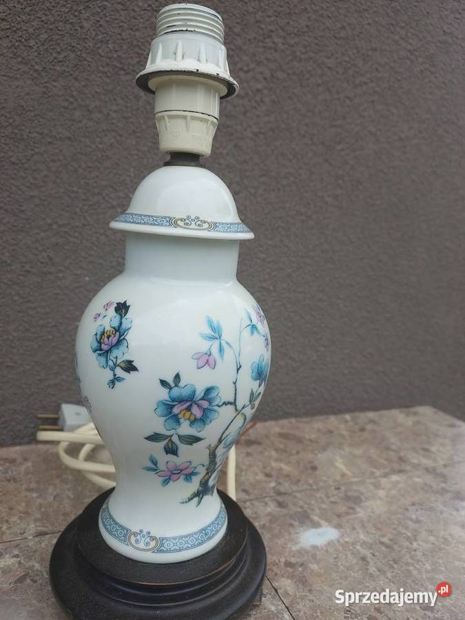 15 lampka nocna stołowa ceramiczna zdobiona w pomorskie Tczew