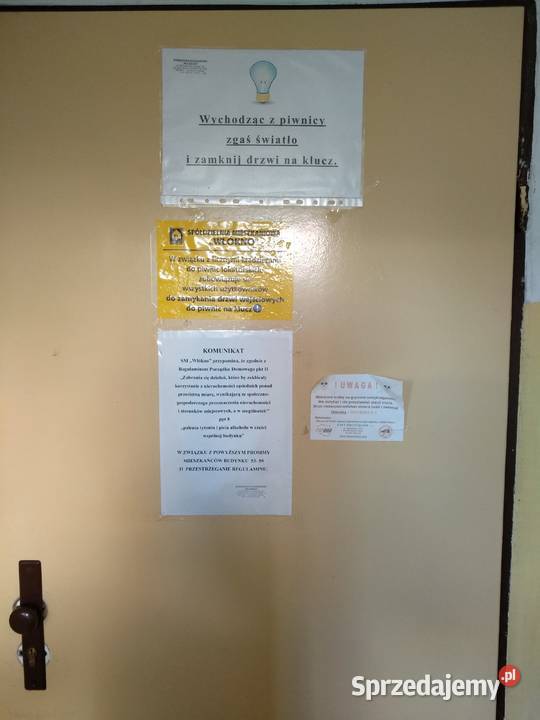 Wynajmę piwnicę w bloku Ogińskiego 5357 Gorzów