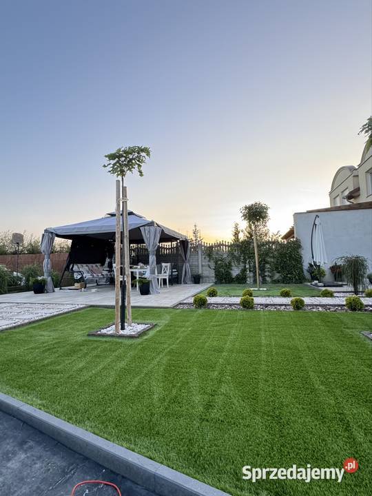 Trawa ogród piękny trawnik sztuczna trawa Wrocław