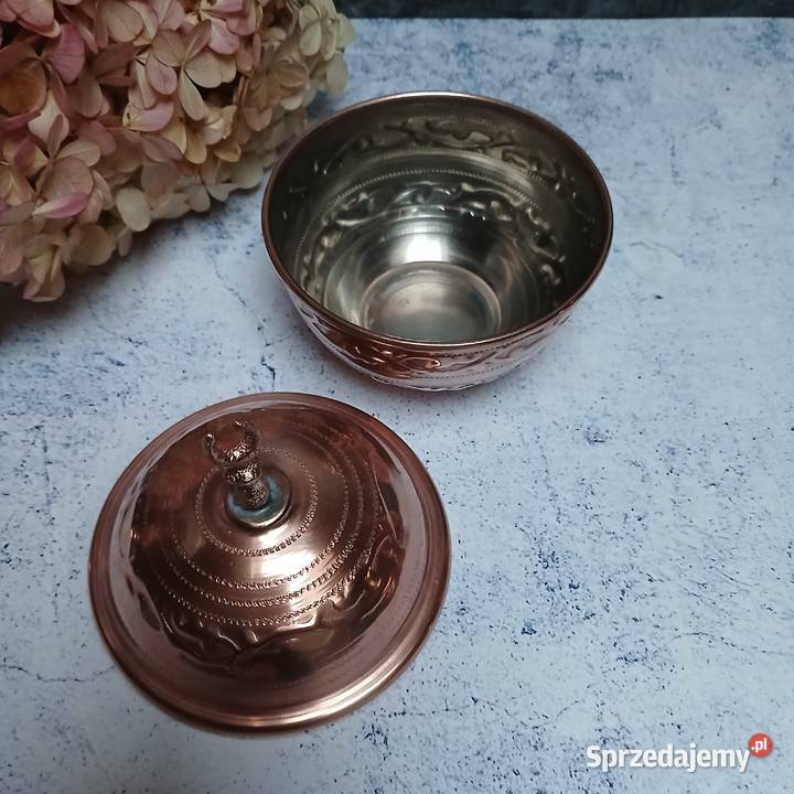 Miedziany tygielek miedziana cukierniczka Warszawa