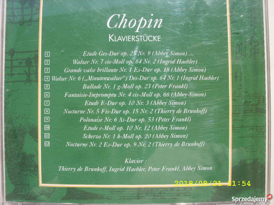 CD klasyka CHOPINKLASSIK 3 Wołów