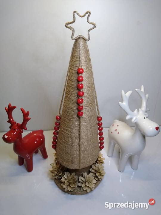 Choinka Ozdoba Juta Handmade Pozostałe Gdańsk