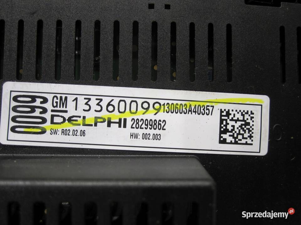 OPEL ASTRA J LIFT 13r panel radia klimatyzacji Kielce