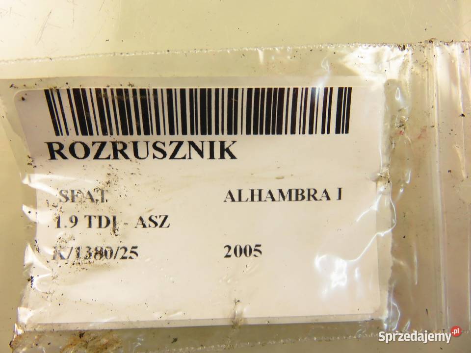 ROZRUSZNIK SEAT ALHAMBRA I 19 TDI SS0017
