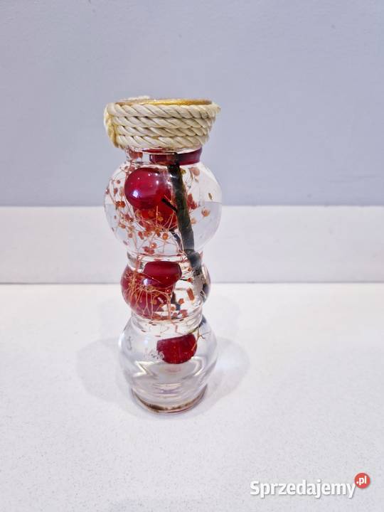 Szklana ozdoba na stół biurko półkę