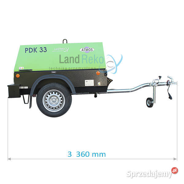 SPRĘŻARKA SPALINOWA ATMOS PDK33PIASKARKA MOBILNA