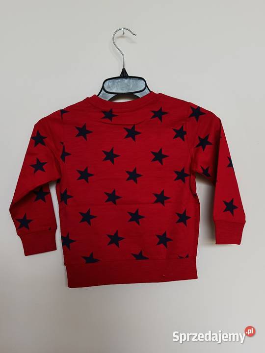Bluza dziecięca NEXT czerwona w gwiazdki 98 23 uniseks