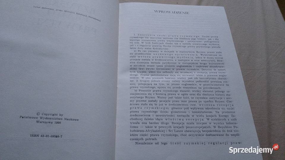 Rzymskie prawo prywatne Wiesław Litewski Książki naukowe i popularnonaukowe Gdańsk