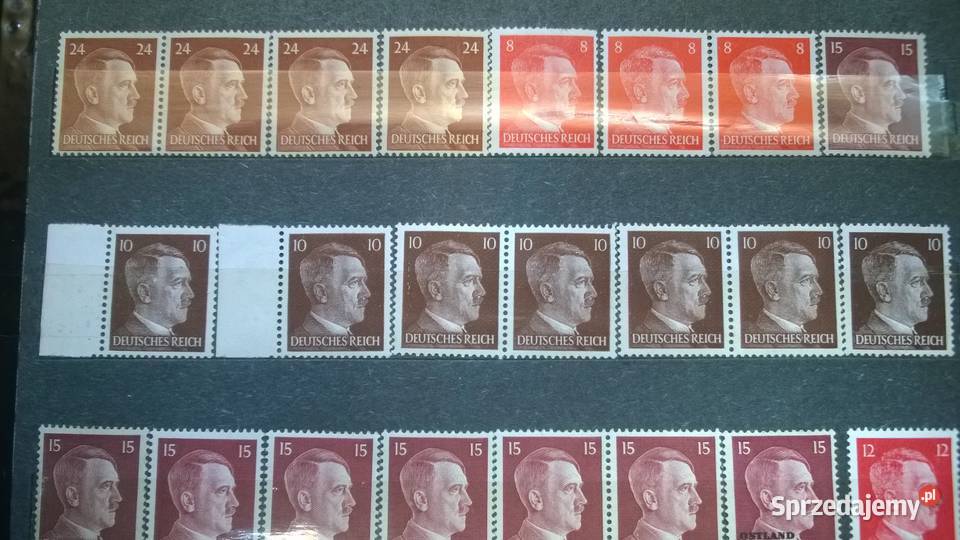 znaczki III RZESZA zestaw 80 czyste Warszawa