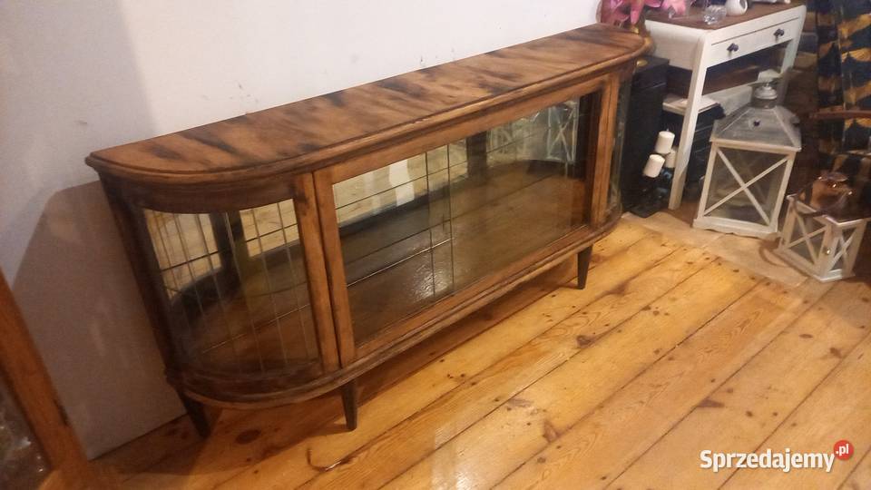 Komoda witryna retro vintage jamnik ciezka pomorskie Gdańsk